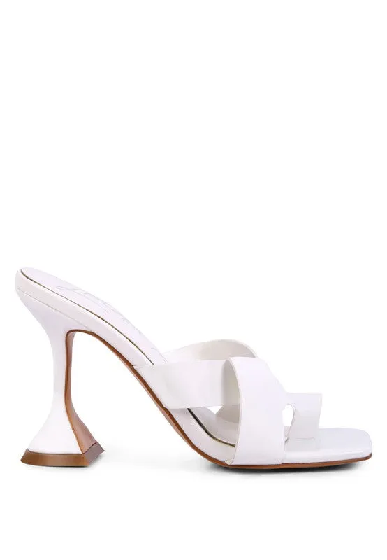 Snatched Intertwined Toe Ring 4" Heel Sandals