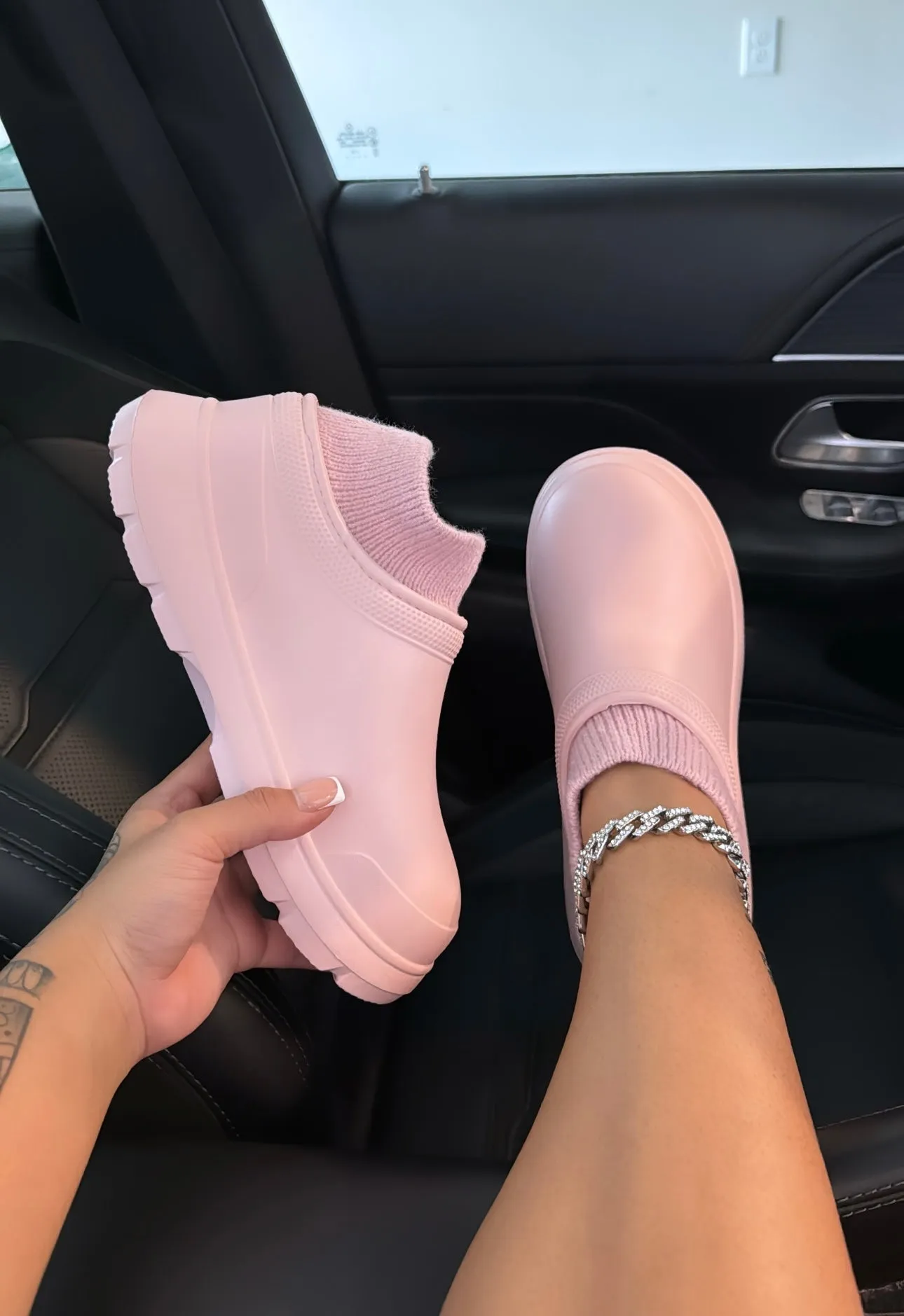 sock closed toe shoes