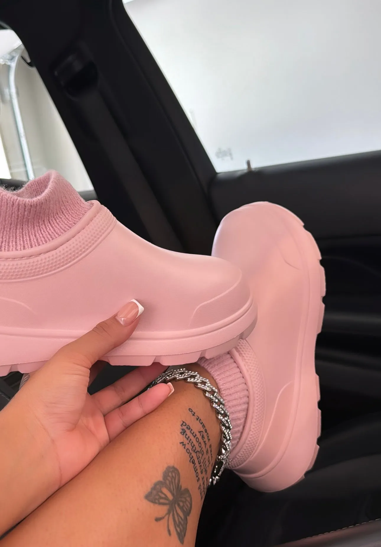sock closed toe shoes