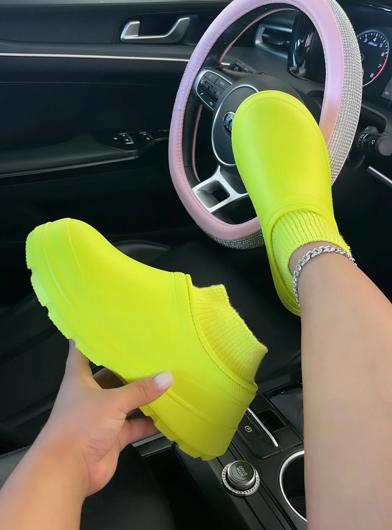 sock closed toe shoes