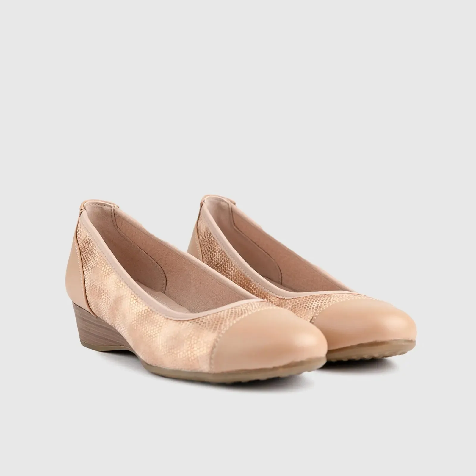 Soft Style Comfort Wedge Rishelle Rose Gold 01406
