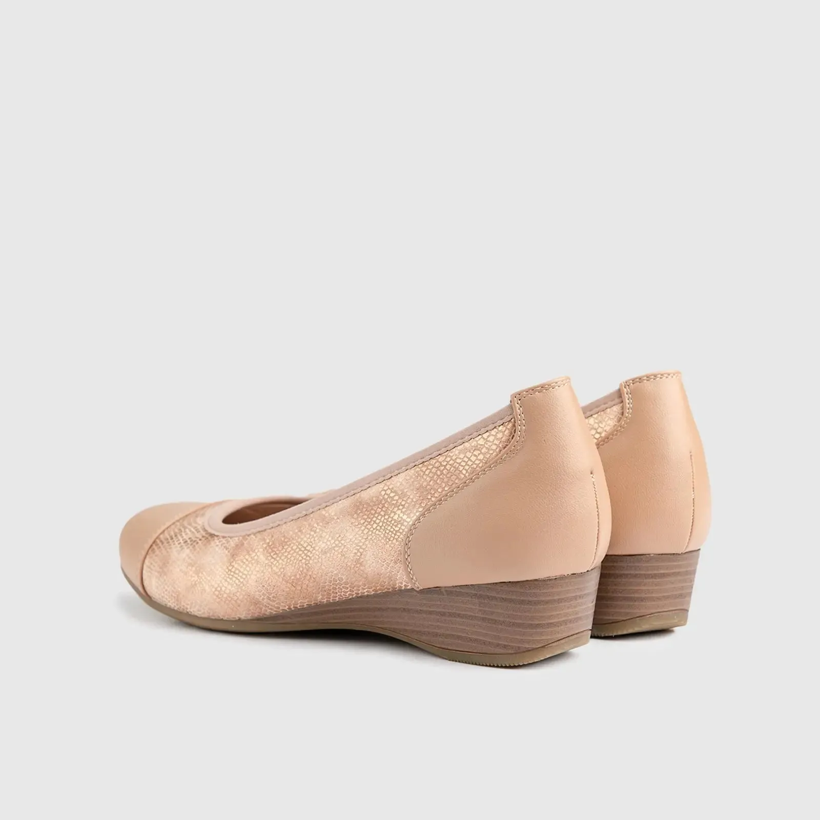 Soft Style Comfort Wedge Rishelle Rose Gold 01406