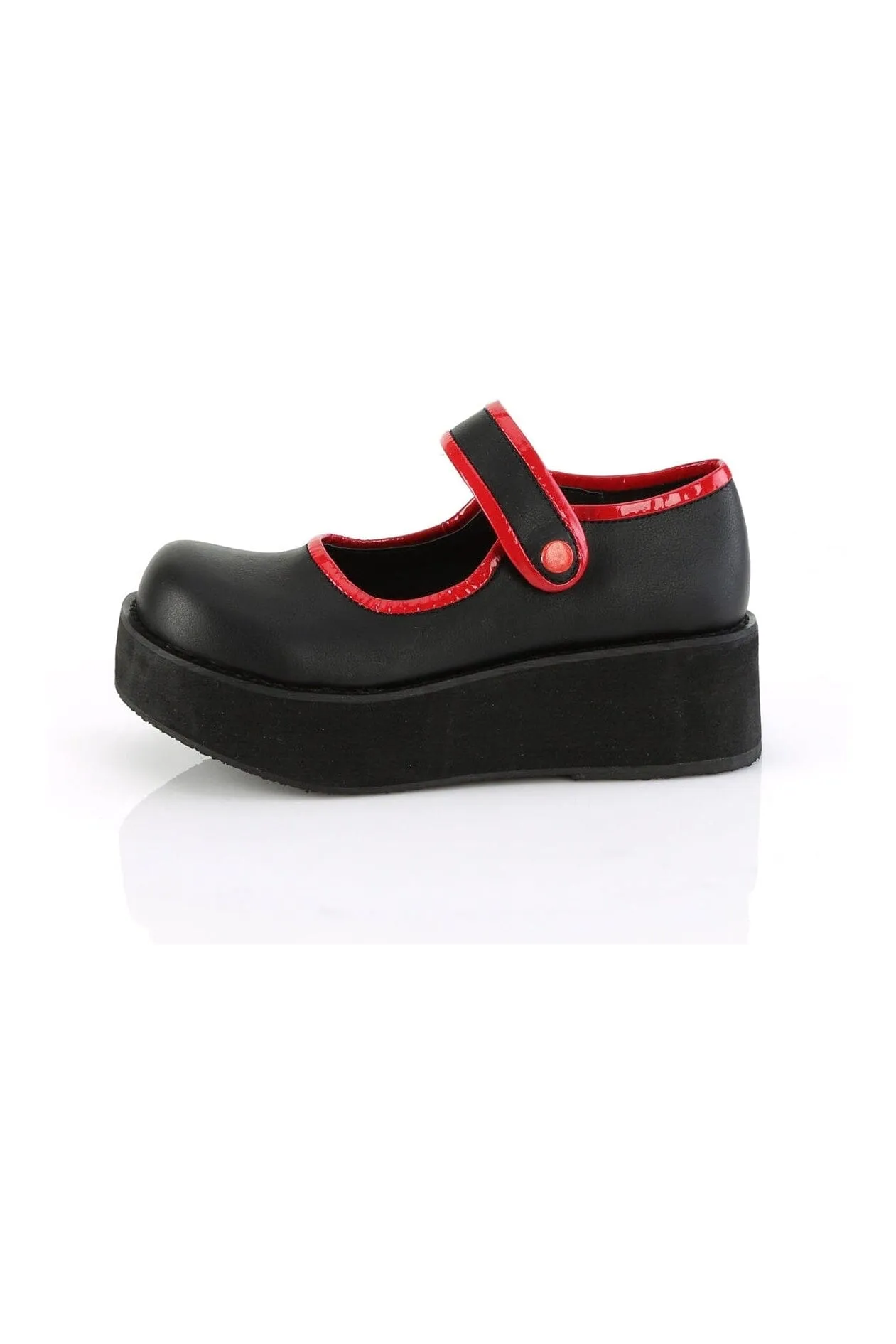 SPRITE-01 Black Vegan Leather Mary Janes