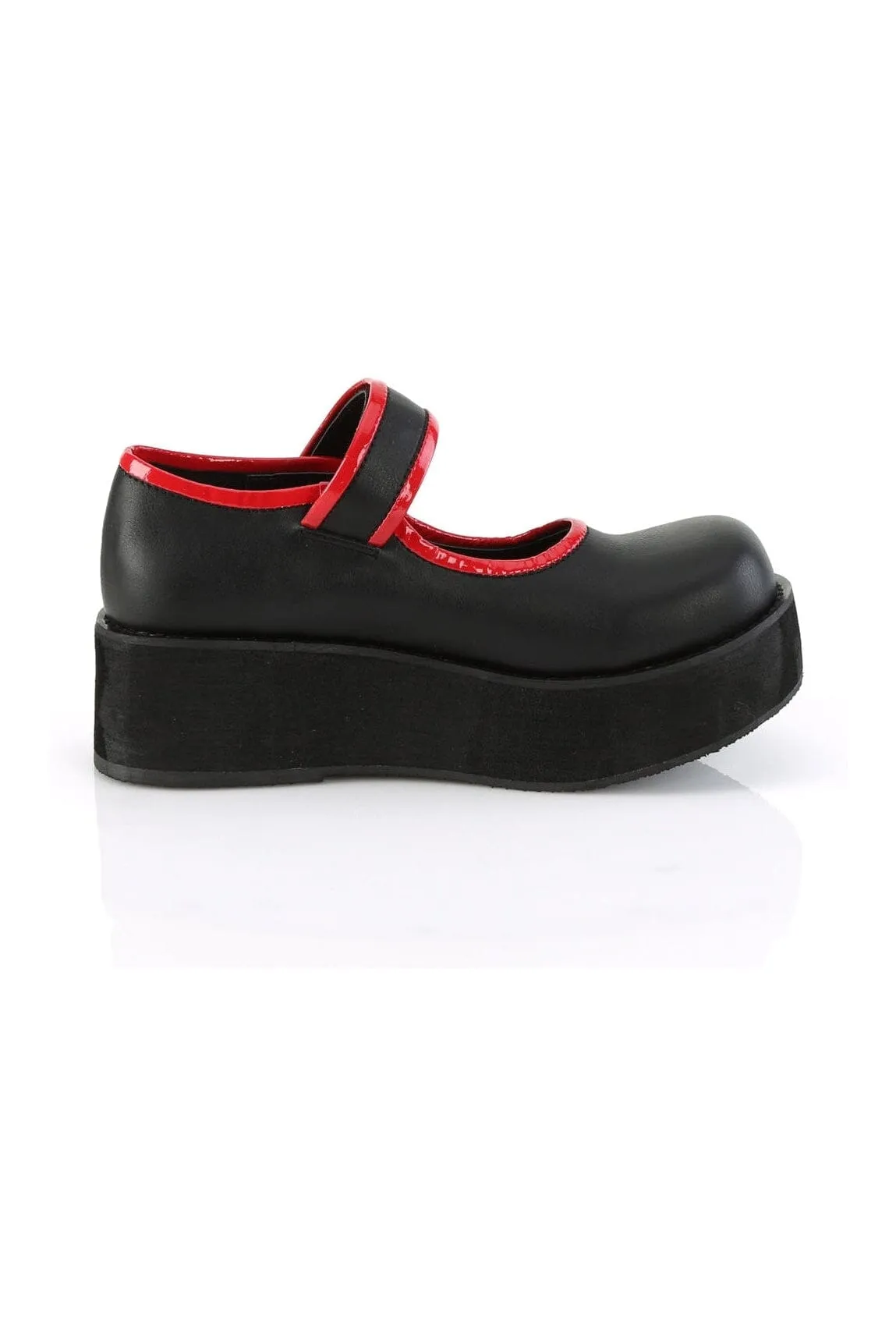 SPRITE-01 Black Vegan Leather Mary Janes