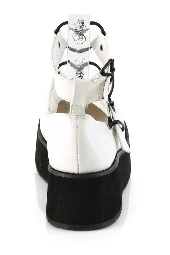 SPRITE-02 Mary Jane | White Faux Leather