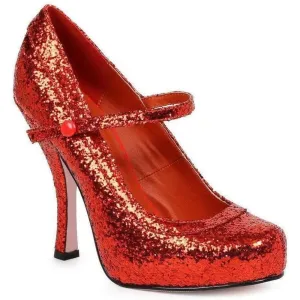 SS-423-CANDY Costume Pump | Red Glitter
