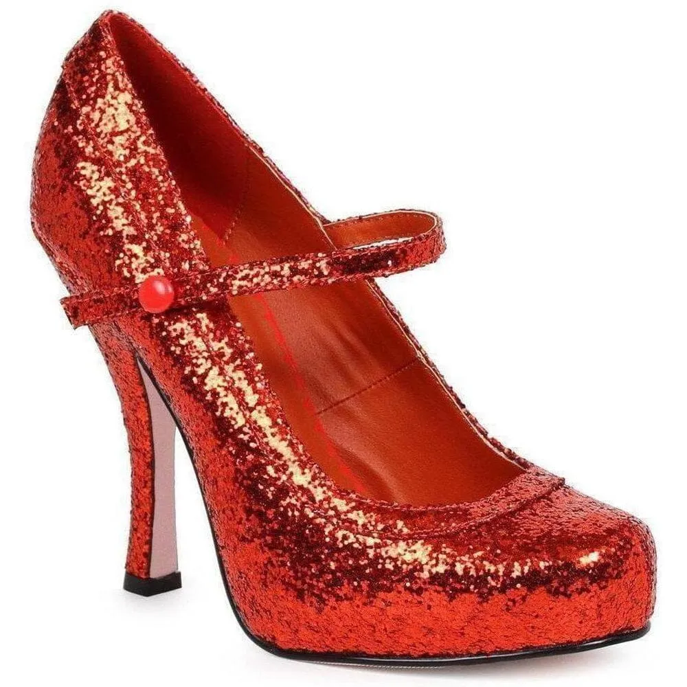 SS-423-CANDY Costume Pump | Red Glitter