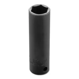 Stanley® Products TorquePlus Thin Wall Deep Impact Sockets, 1/2 in Drive, 17 mm, 6 Point, 7317MHT