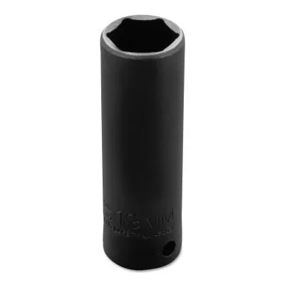 Stanley® Products TorquePlus Thin Wall Deep Impact Sockets, 1/2 in Drive, 19 mm, 6 Point, 7319MHT