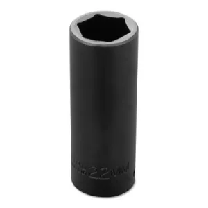 Stanley?? Products TorquePlus Thin Wall Deep Impact Sockets, 1/2 in Drive, 22 mm, 6 Point, 7322MHT