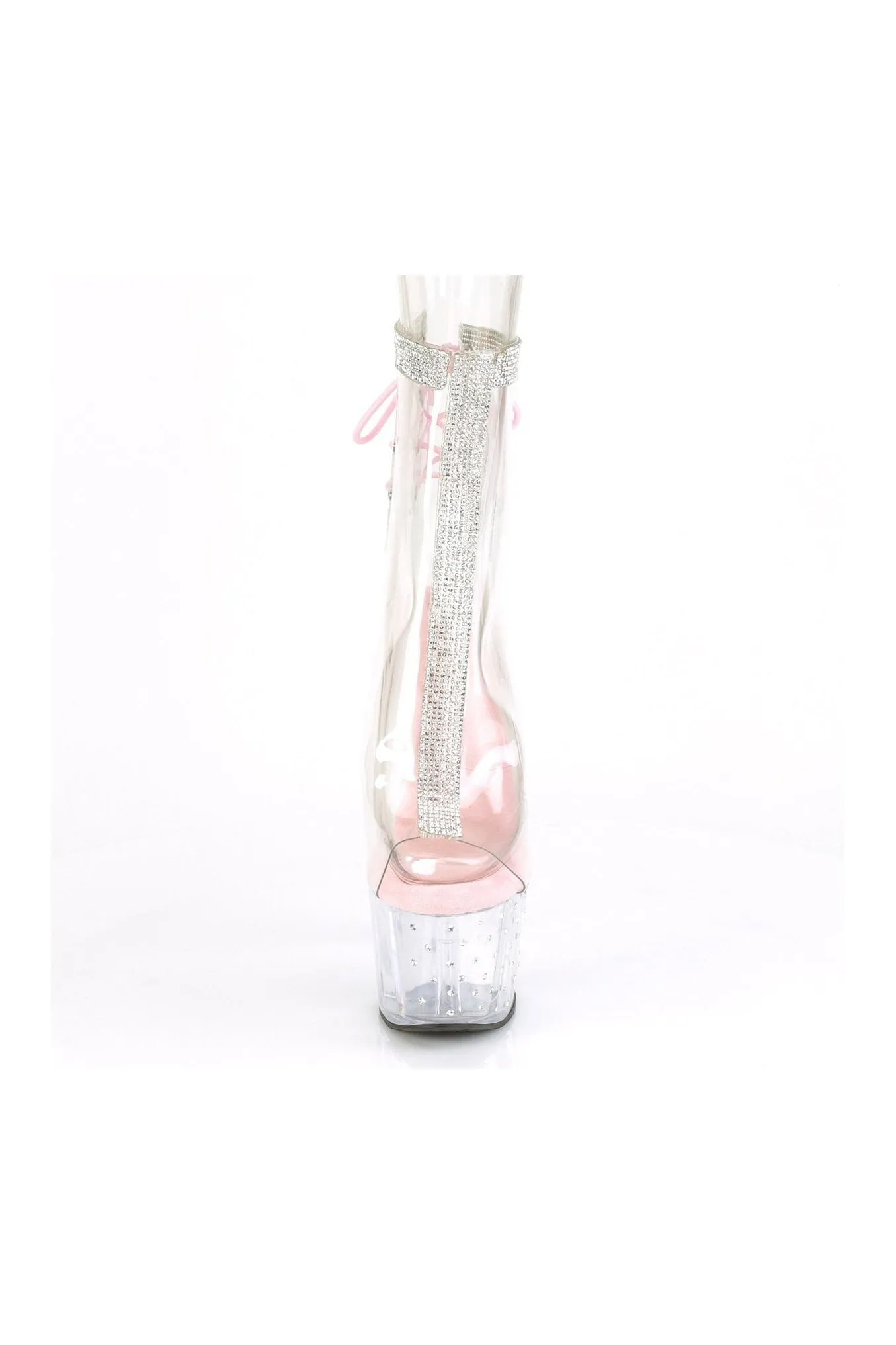STARDUST-1018C-2RS Exotic Ankle Boot | Clear Vinyl