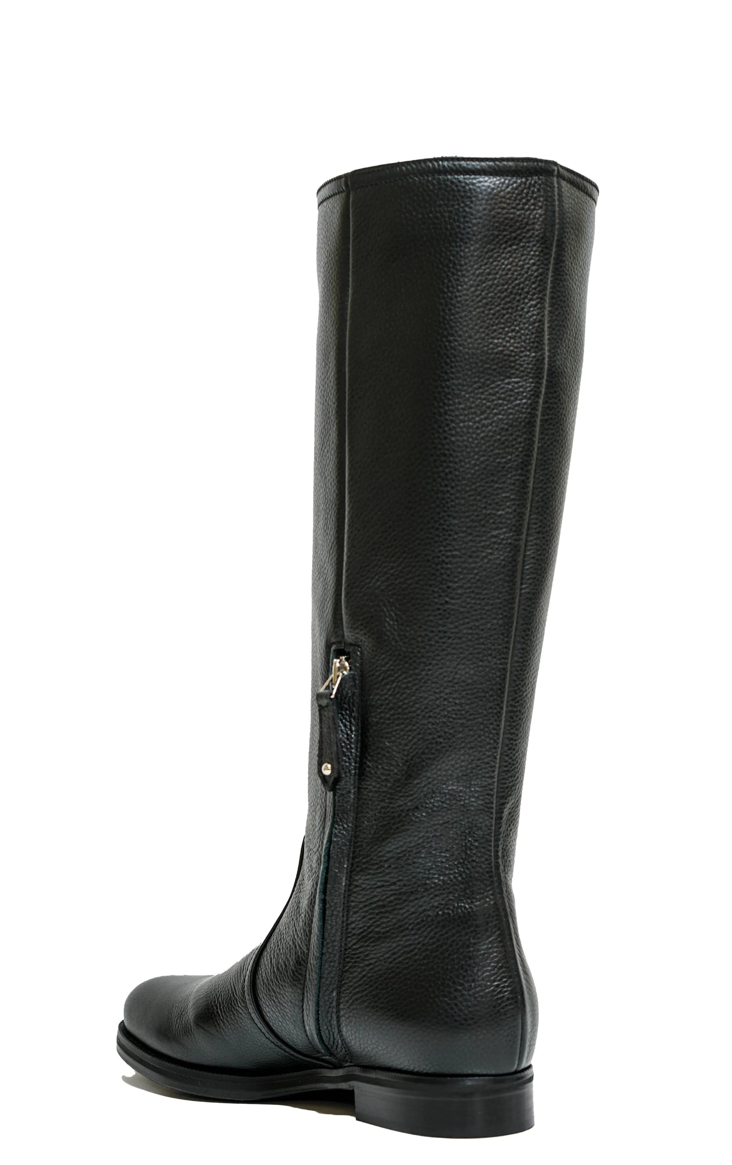 Stefano Stefani Women's Black Kid Leather Long Boots 4866 40% off