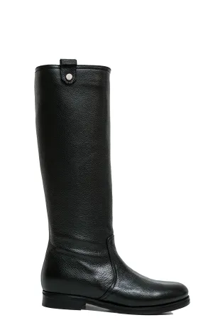 Stefano Stefani Women's Black Kid Leather Long Boots 4866 40% off