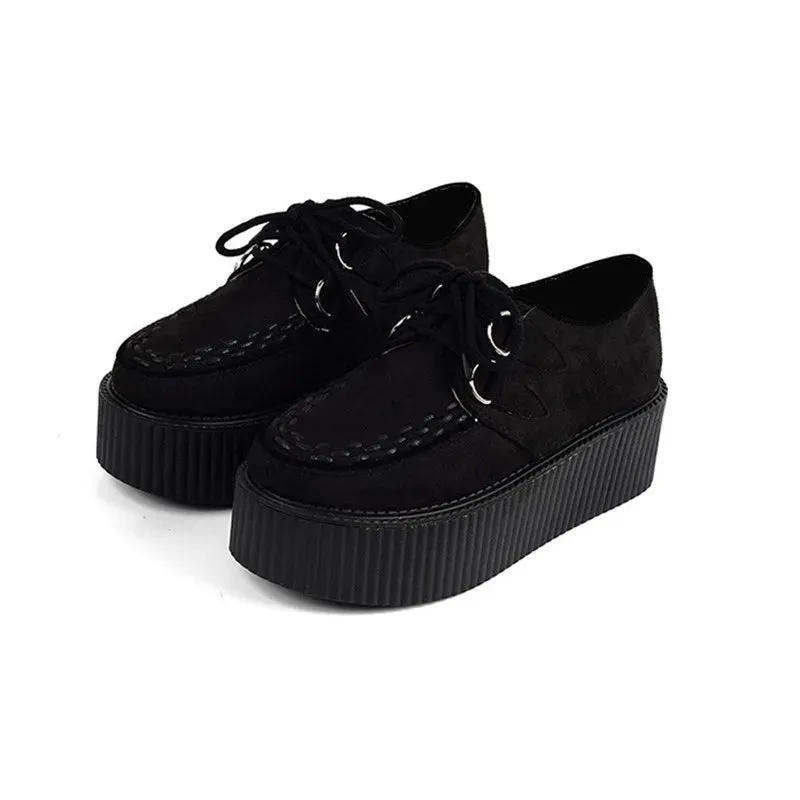 Step into a World of Fantasy with Lolita Oxfords Women Creepers Platform Cosplay JK Flats