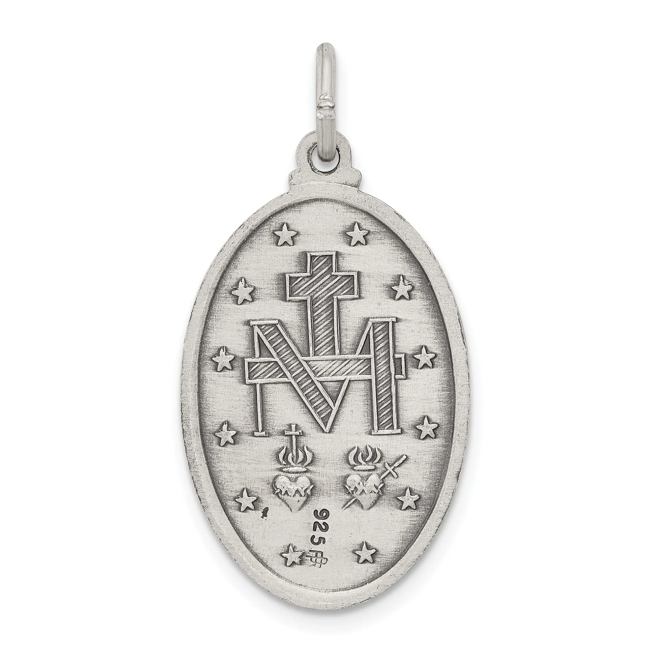 Sterling Silver Antiqued Miraculous Medal