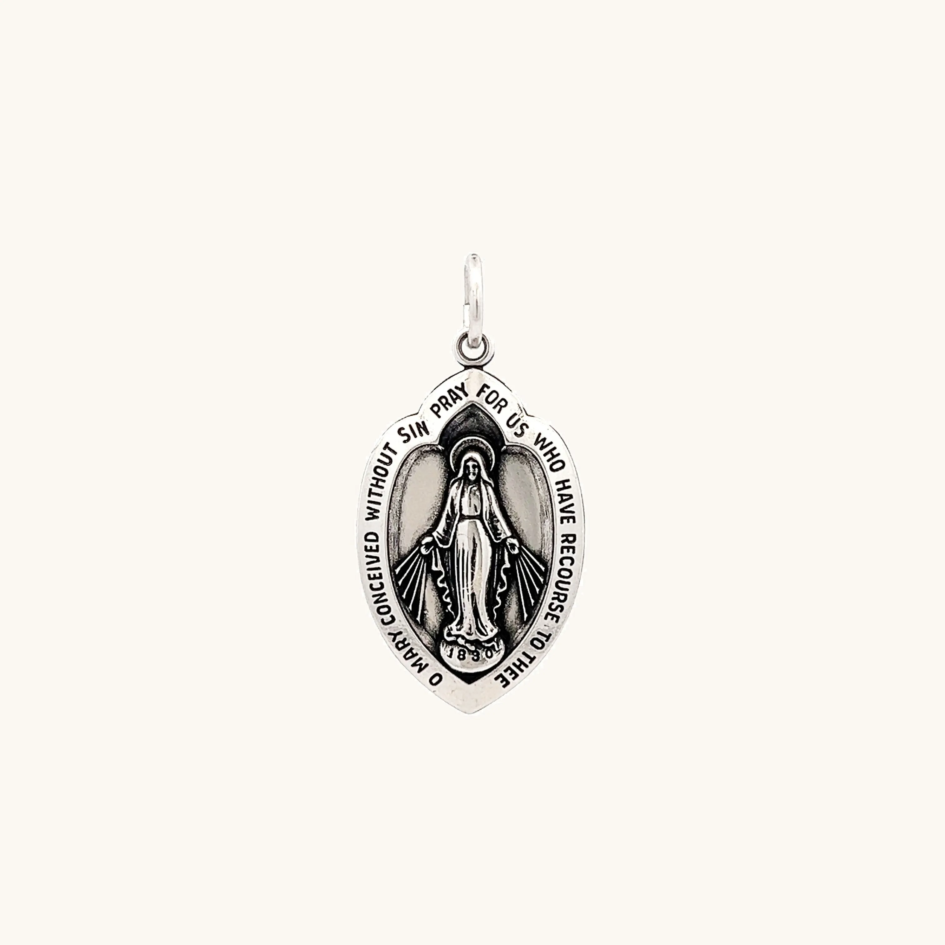 STERLING SILVER MIRACULOUS MEDAL | SHIELD