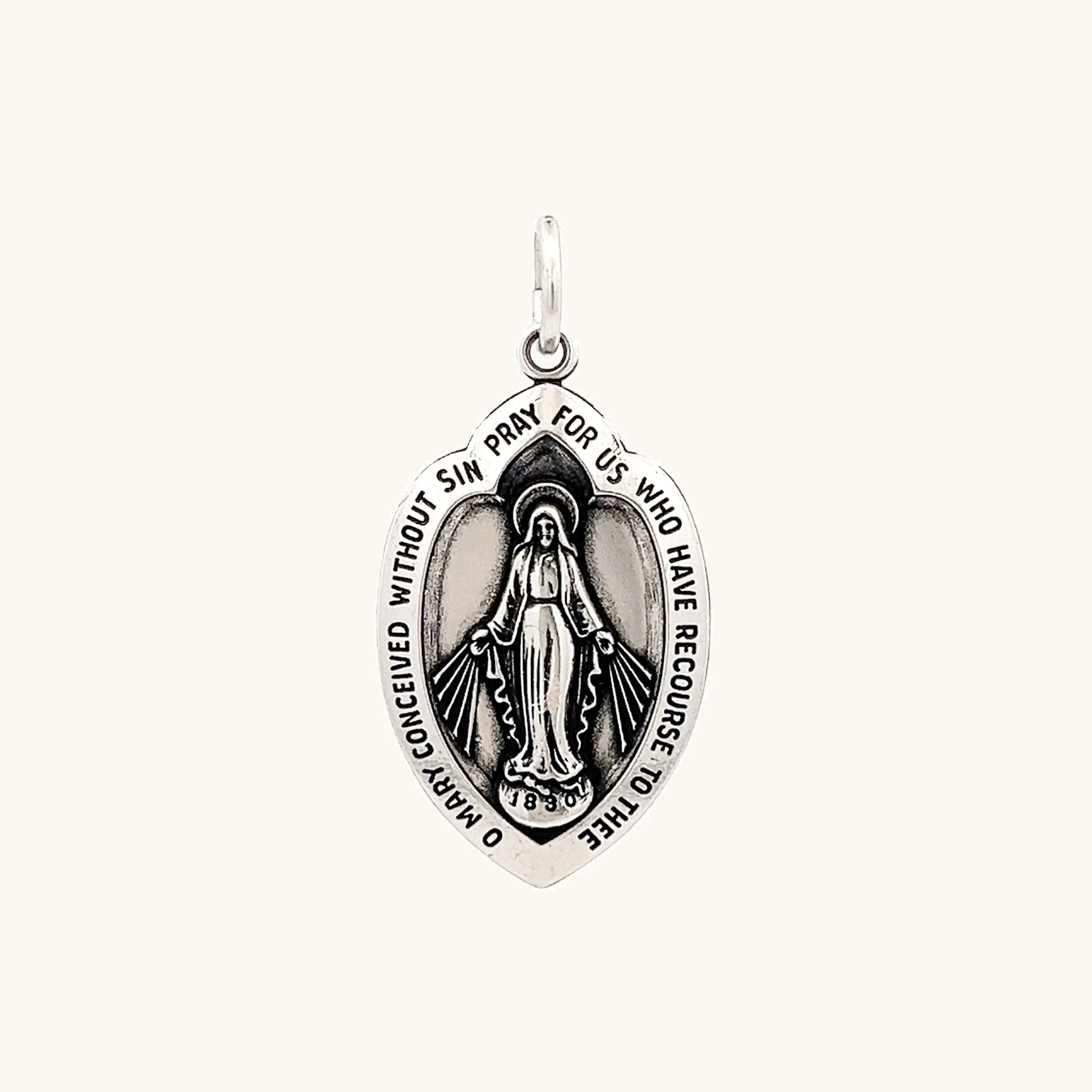 STERLING SILVER MIRACULOUS MEDAL | SHIELD