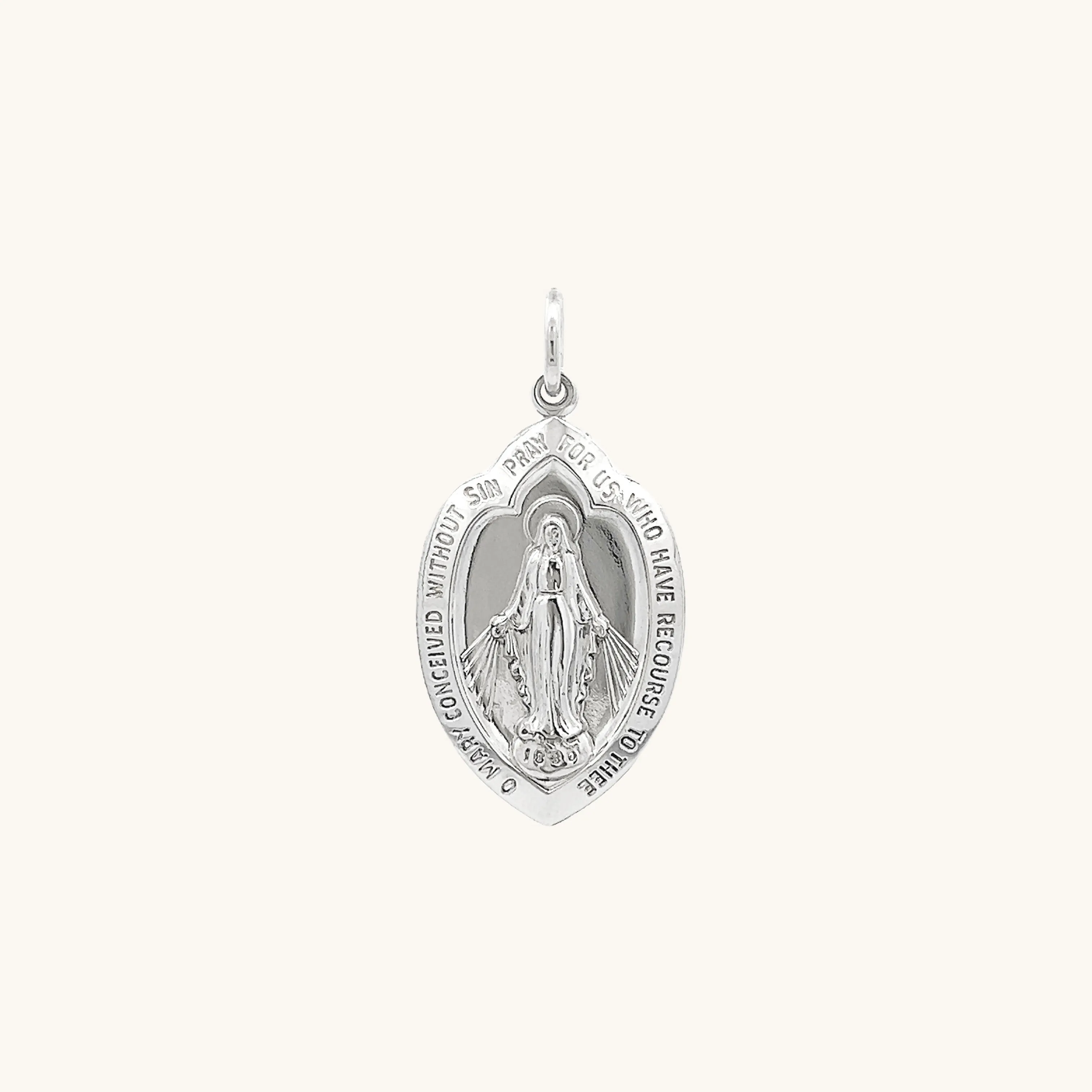 STERLING SILVER MIRACULOUS MEDAL | SHIELD