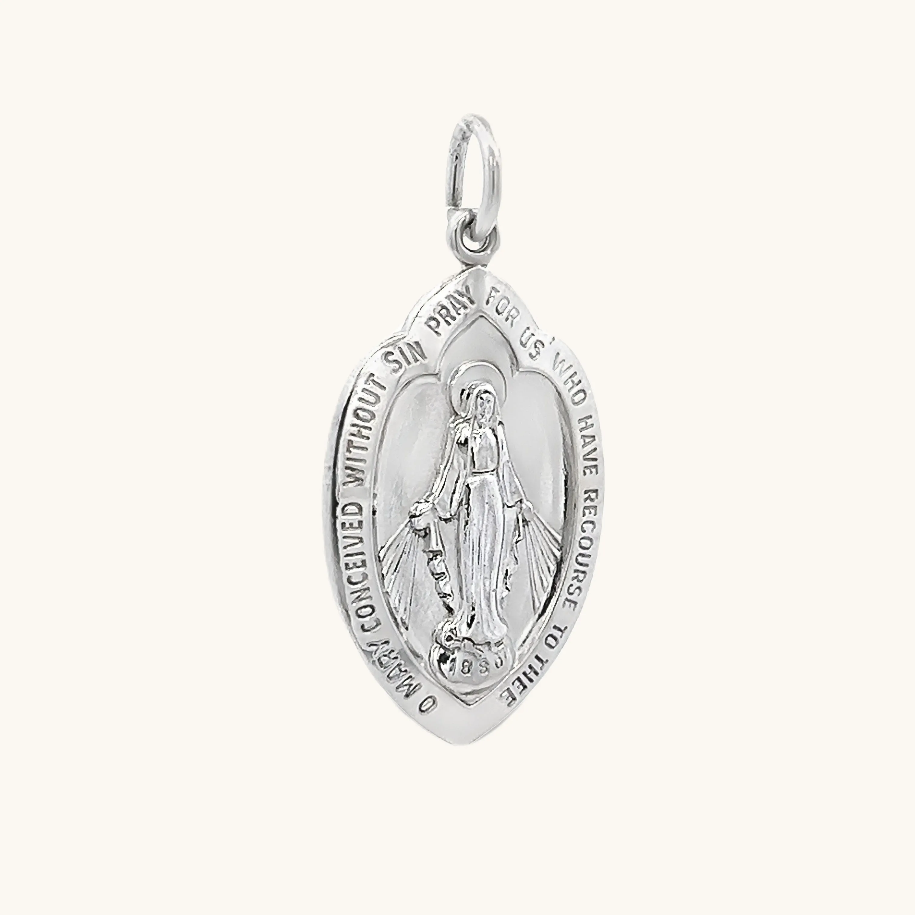 STERLING SILVER MIRACULOUS MEDAL | SHIELD