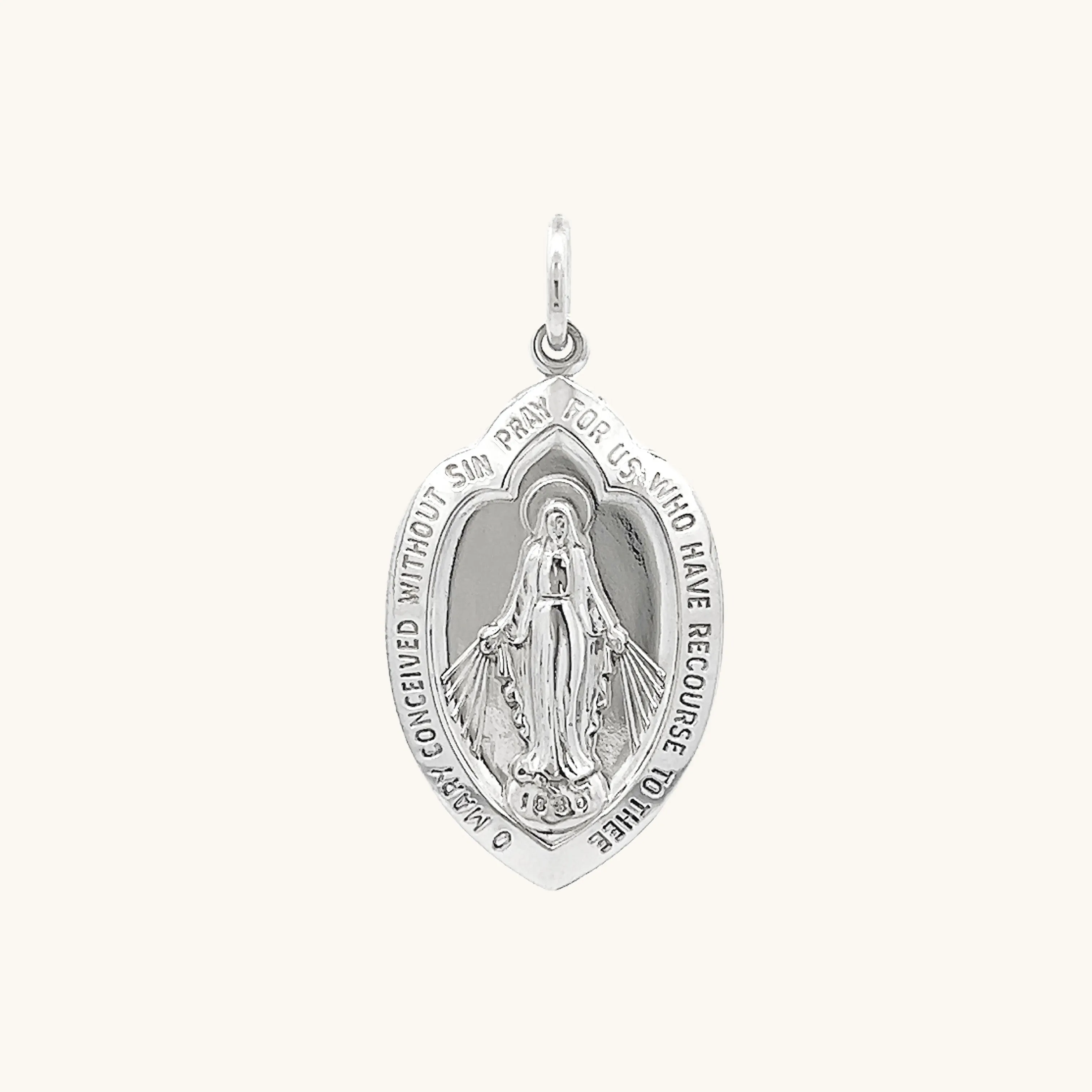 STERLING SILVER MIRACULOUS MEDAL | SHIELD