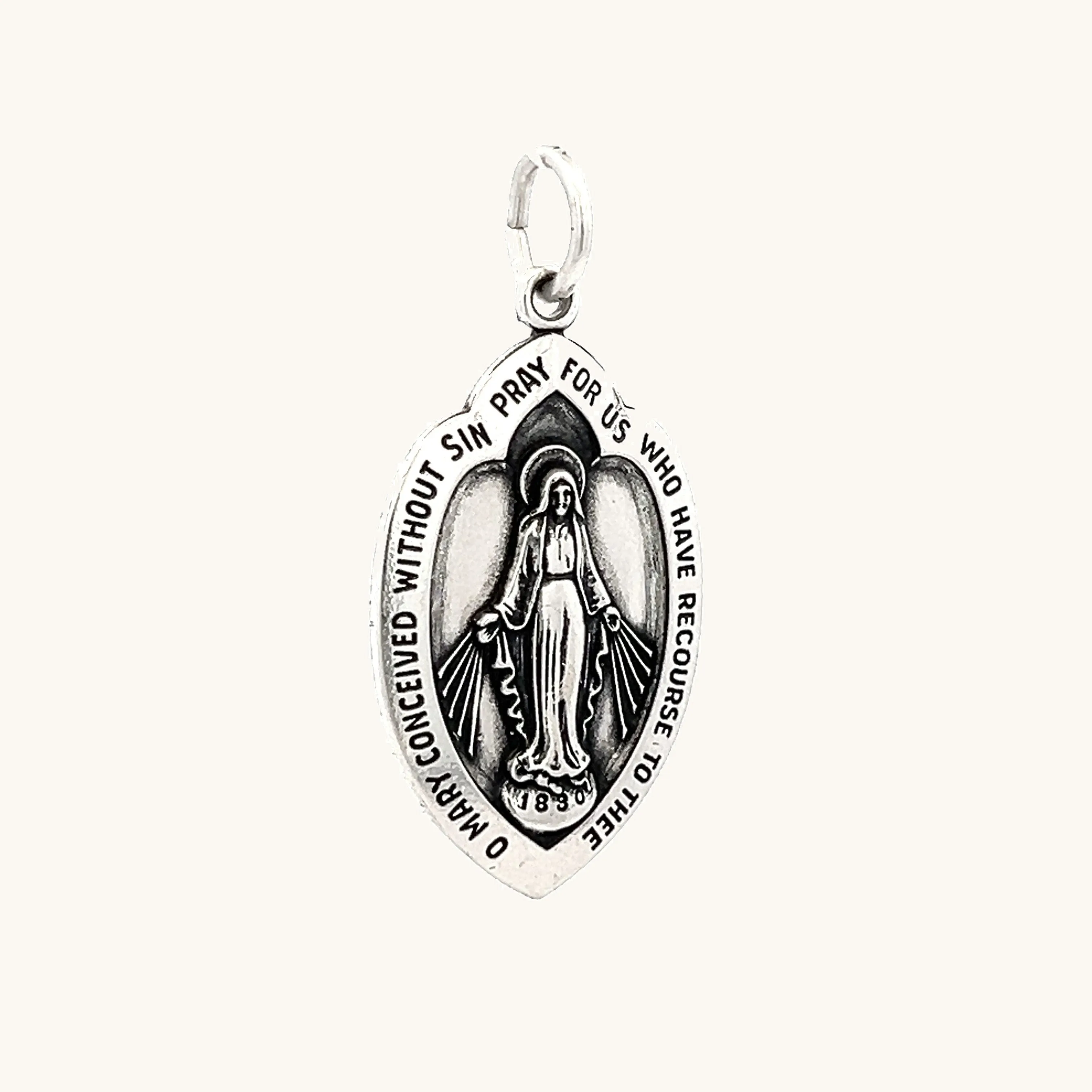 STERLING SILVER MIRACULOUS MEDAL | SHIELD