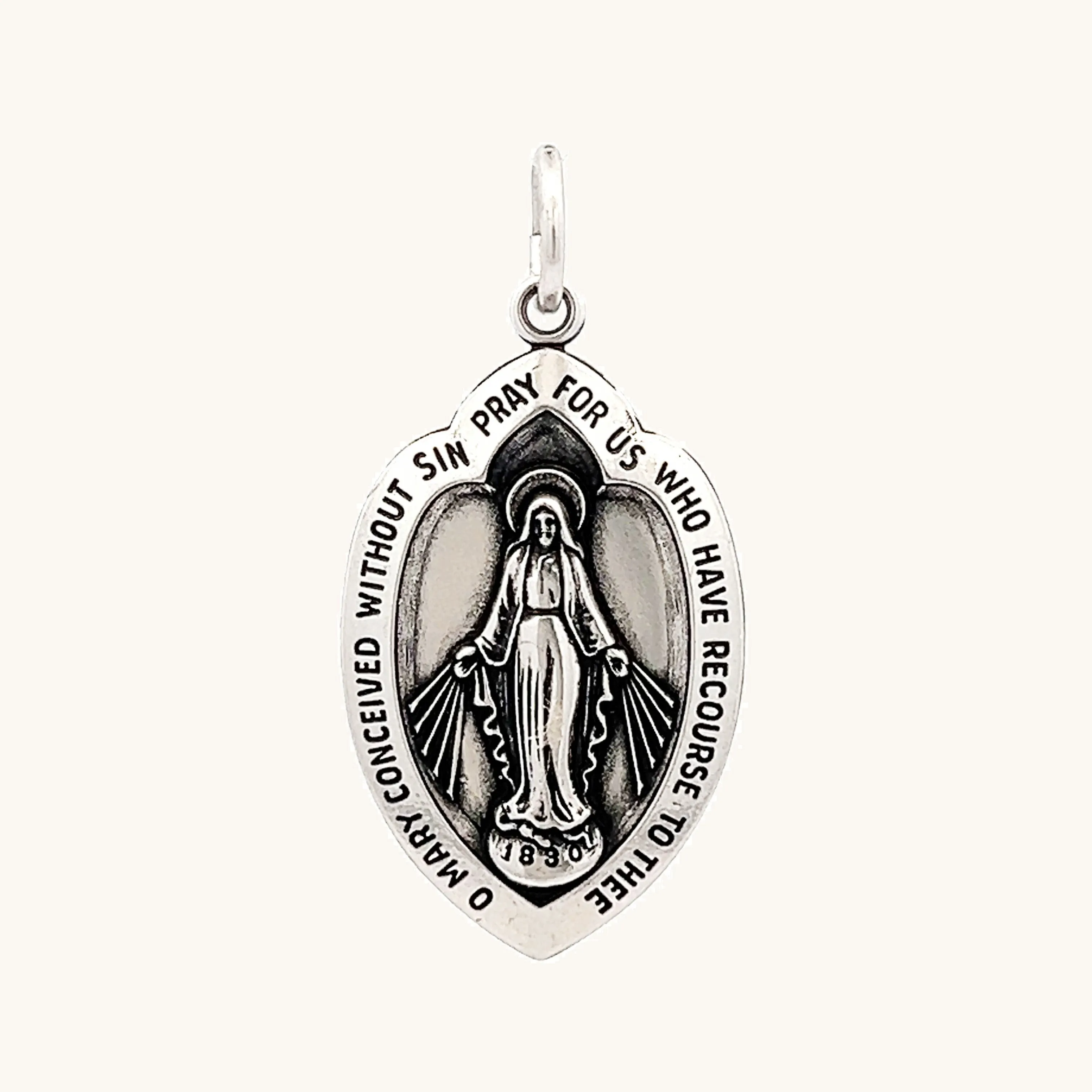 STERLING SILVER MIRACULOUS MEDAL | SHIELD