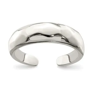 Sterling Silver Polished Domed Toe Ring