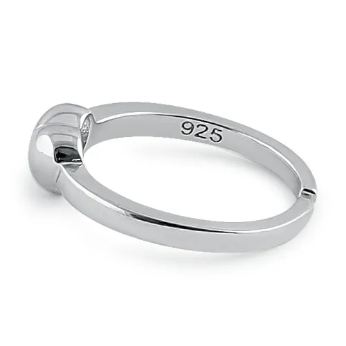 Sterling Silver Puffy Heart Toe Ring