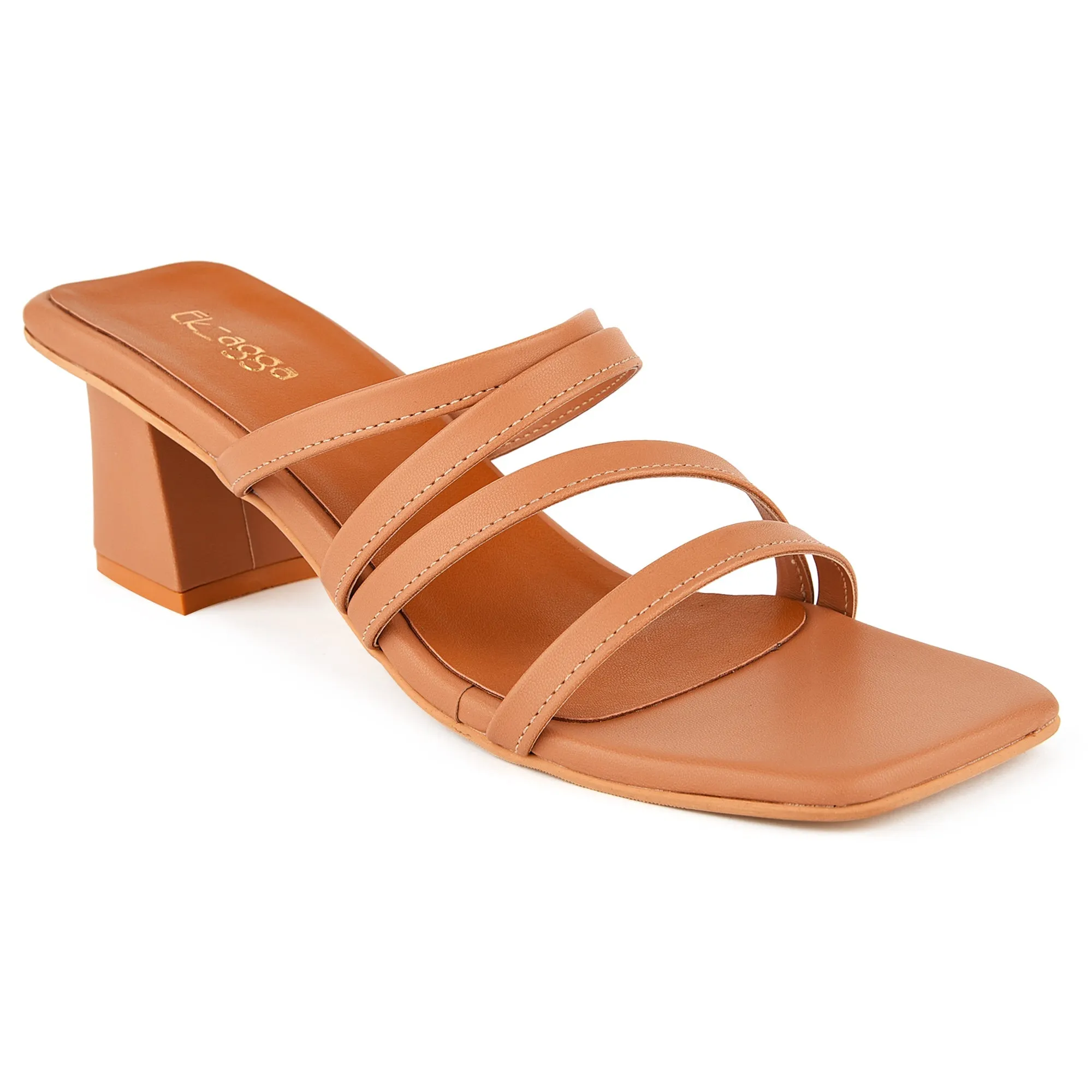 Strapped Block Heels