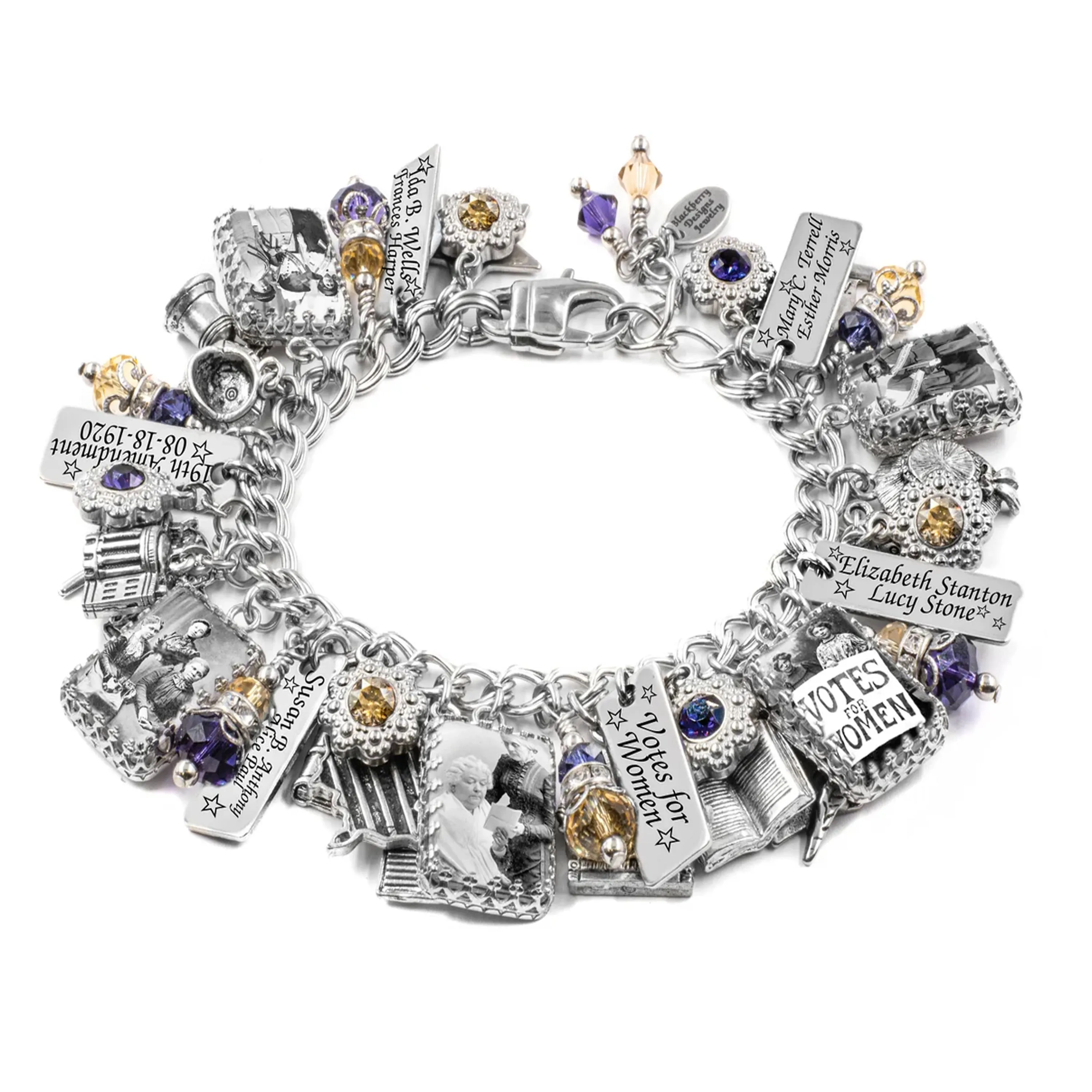 Suffragette Charm Bracelet