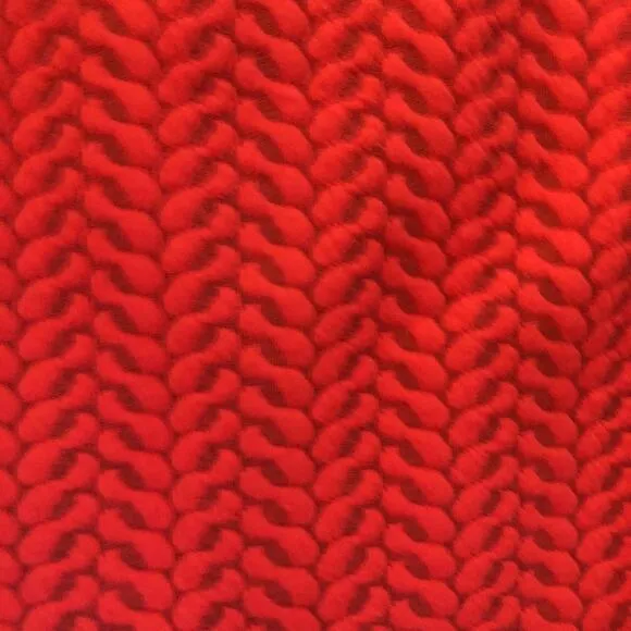 SUGARLIPS Red Knit Mini Dress | XS/0-2 | Open Back Sheath | Sexy Cocktail Look