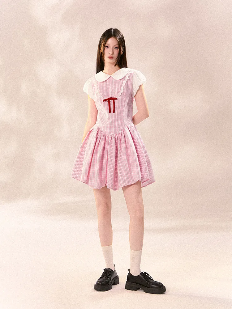 Sweet Gingham Doll Dress