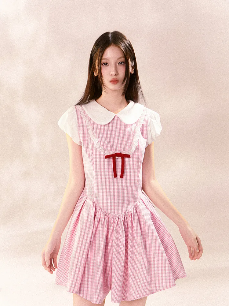 Sweet Gingham Doll Dress