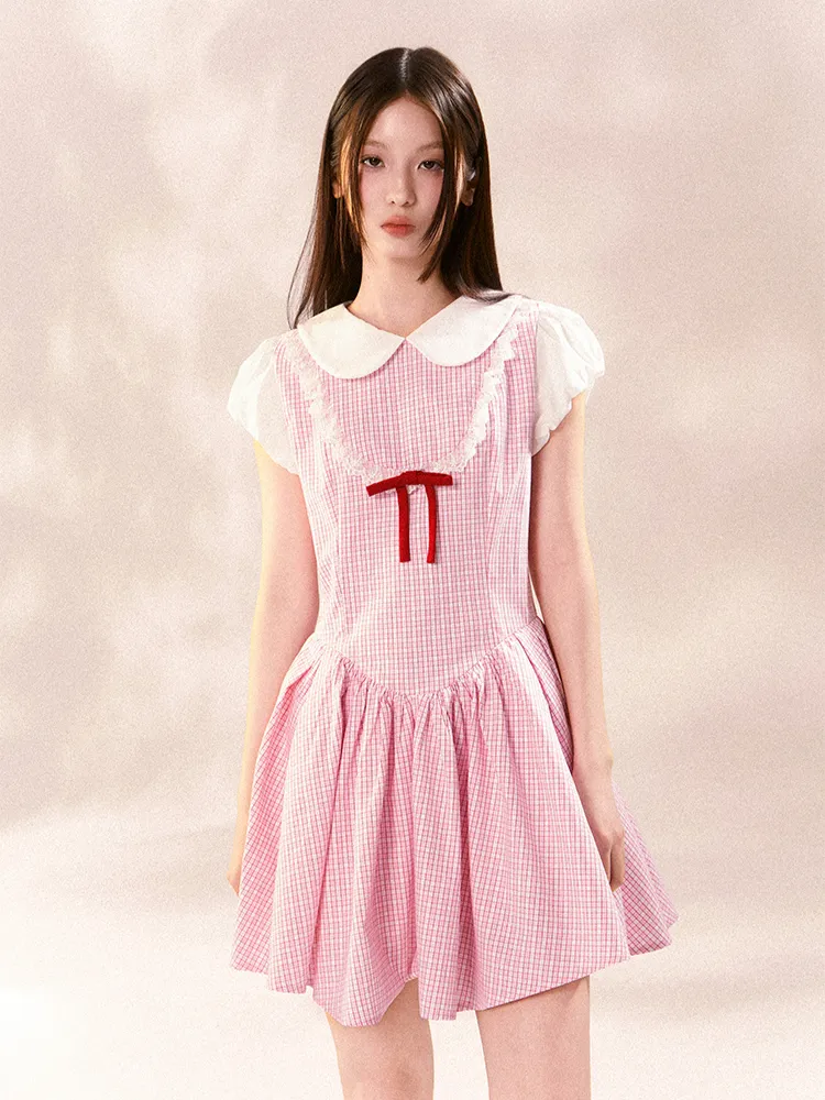 Sweet Gingham Doll Dress