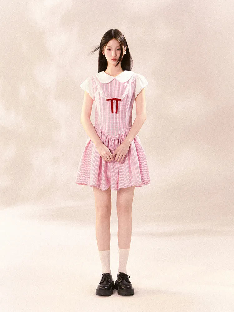 Sweet Gingham Doll Dress