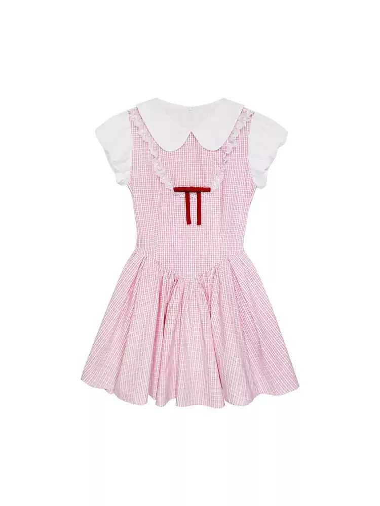 Sweet Gingham Doll Dress