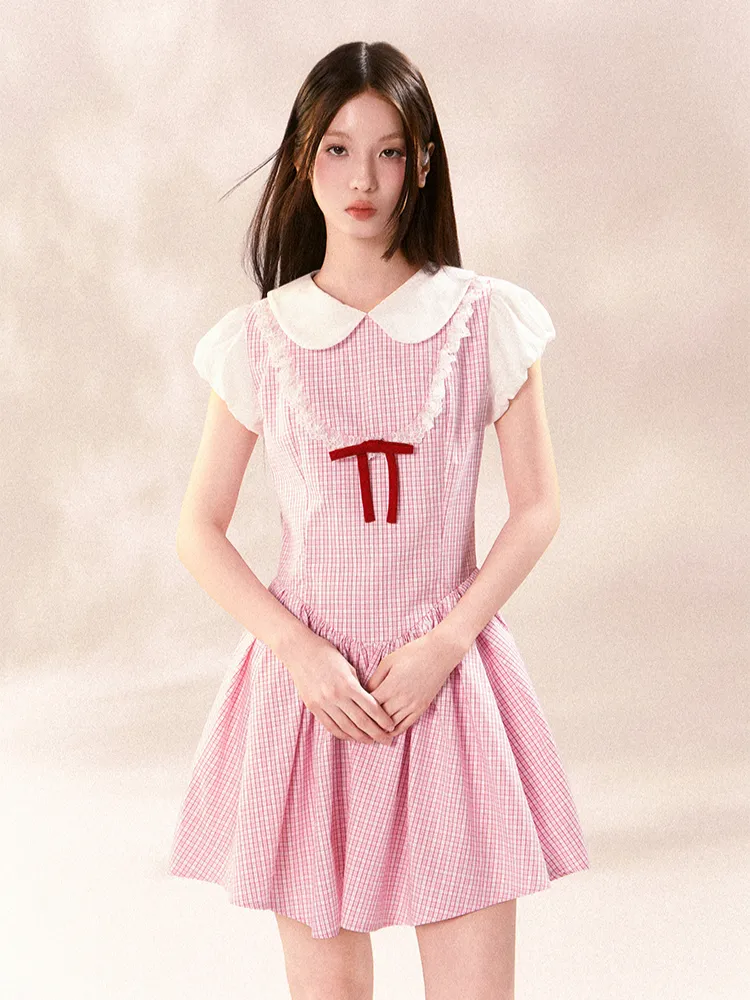 Sweet Gingham Doll Dress