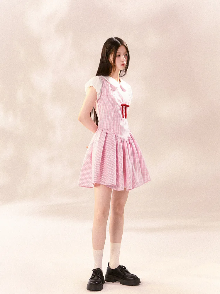 Sweet Gingham Doll Dress