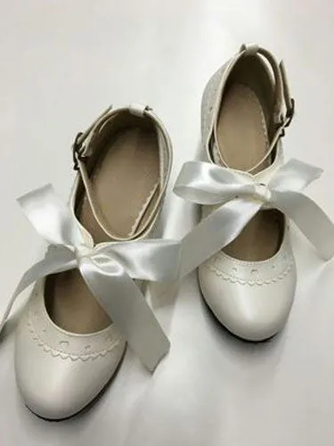 Sweet Lolita Shoes Ballet Lace Up Platform Round Toe