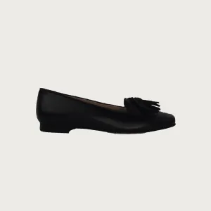 TASSEL BLACK LEATHER