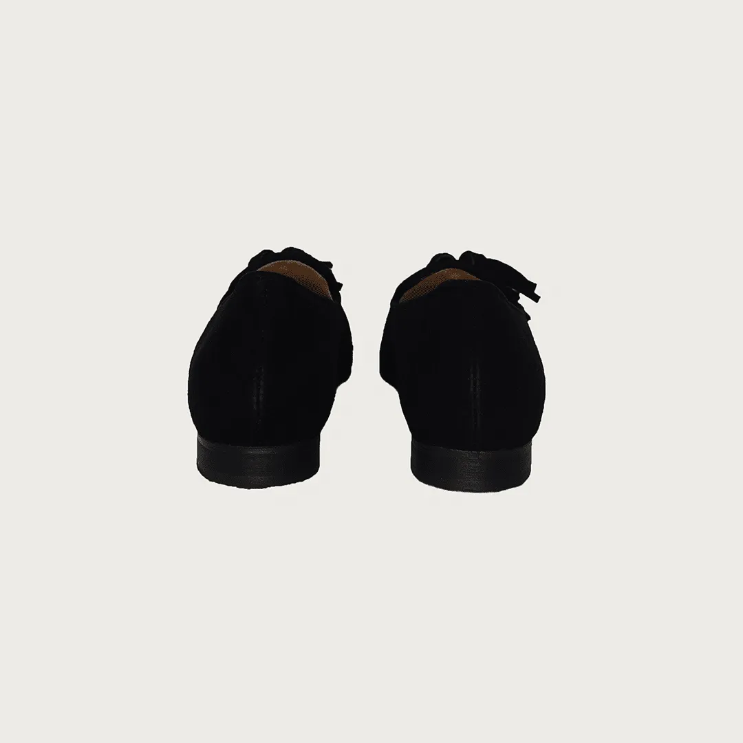 TASSEL BLACK SUEDE