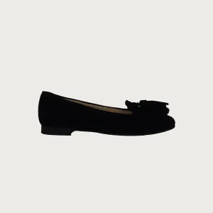 TASSEL BLACK SUEDE