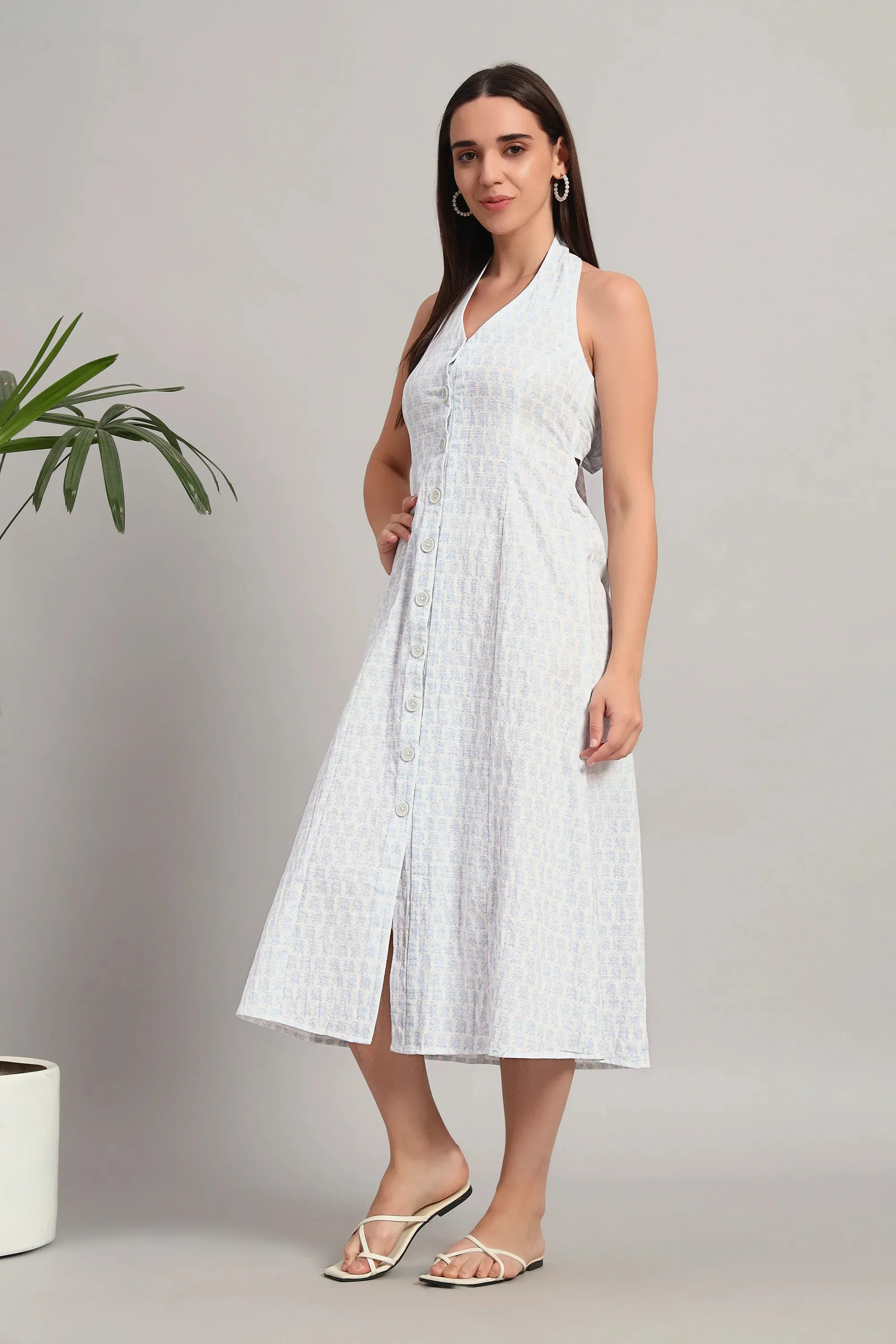 The Back-Tie Bloom, White Dress