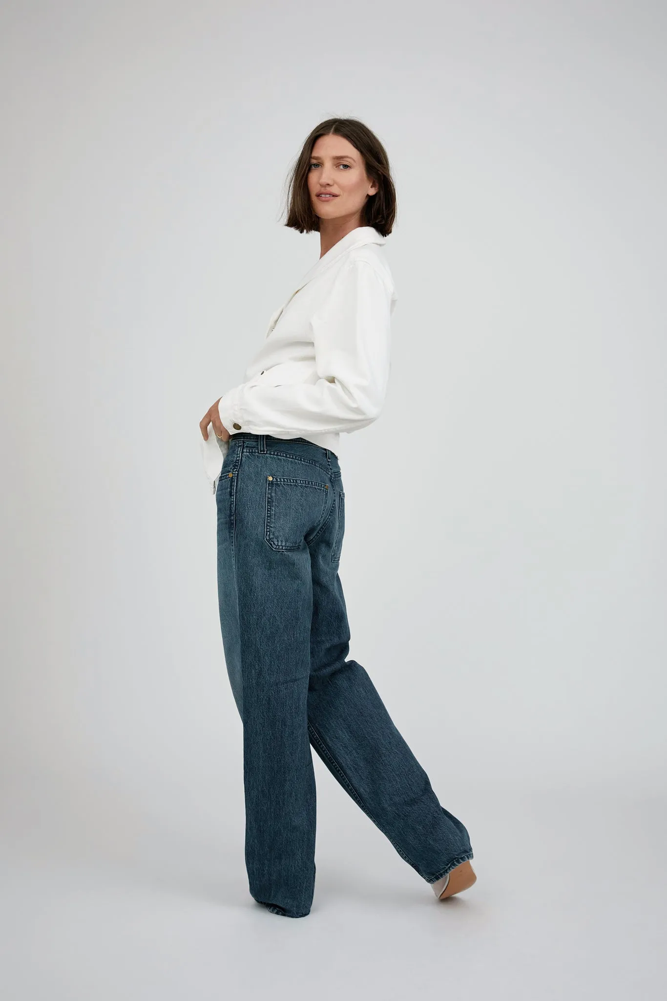 The Georgia Jean in Vintage Blue