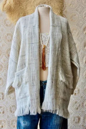 The Highlands Foundry Natural Wool Blanket Coat THF148