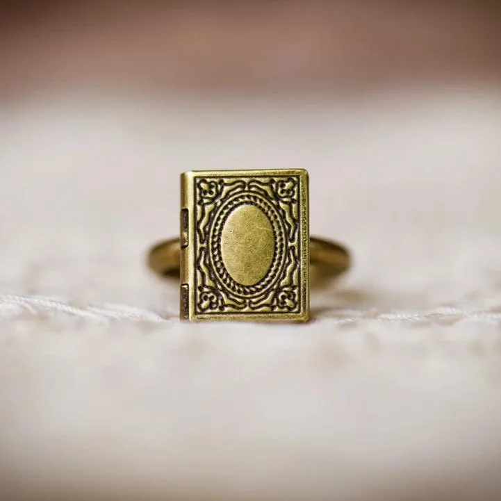 The Jane Locket Ring (Brass and Silver)