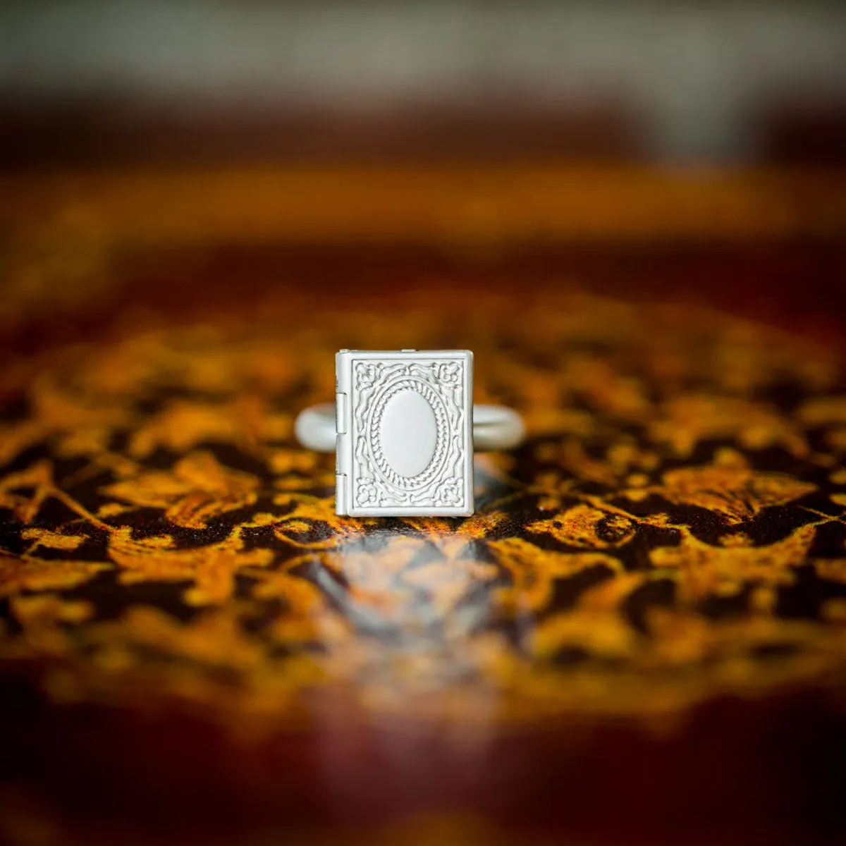 The Jane Locket Ring (Brass and Silver)