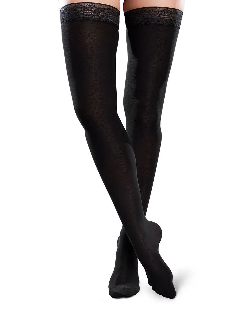 Therafirm Ease Microfiber Closed Toe Thigh High 15-20 mmHg