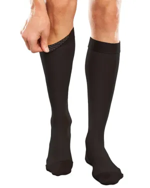 Therafirm Ease Opaque Unisex Closed Toe Knee High w/ Silicone Dot Top Band 20-30 mmHg