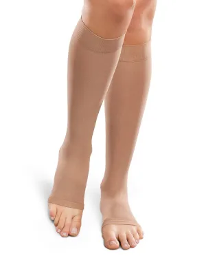 Therafirm Ease Opaque Unisex OPEN TOE Knee High 15-20 mmHg